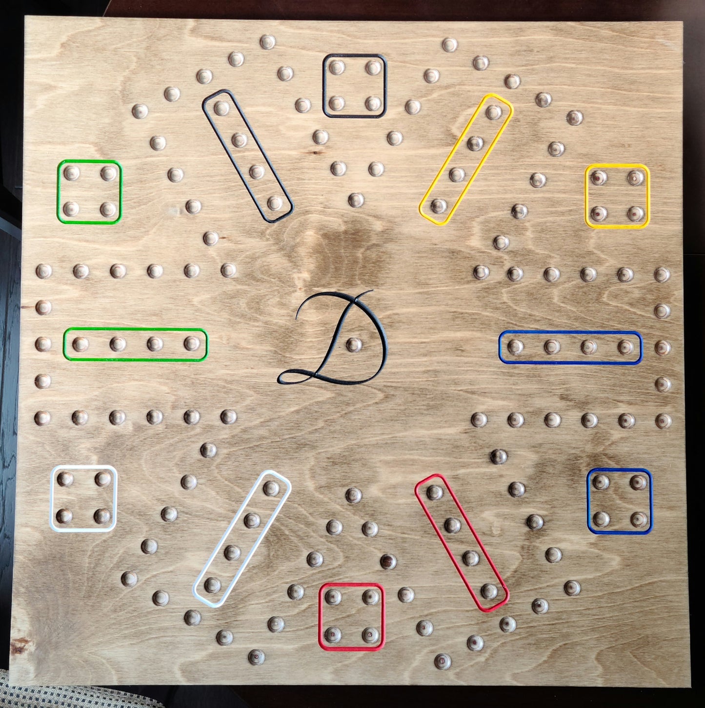 6 player Wahoo | Sorry | Aggravation - Game Board Cut file for CNC | SVG | DXF. Instant Download!